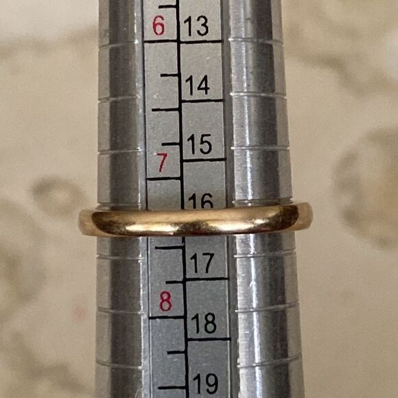 14K Fancy Champagne.55 Carat Diamond Solitaire Ring & 14K Wedding Band - Picture 10 of 11